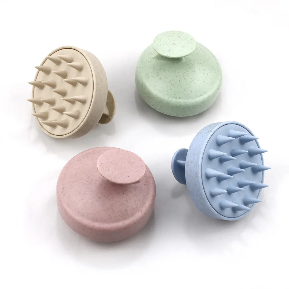 Silicone Shampoo Brush Head Scalp Massage Comb