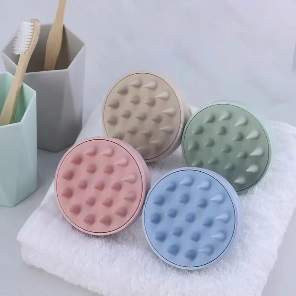 Silicone Shampoo Brush Head Scalp Massage Comb