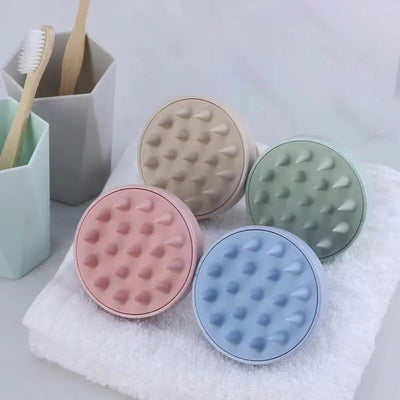 Silicone Shampoo Brush Head Scalp Massage Comb