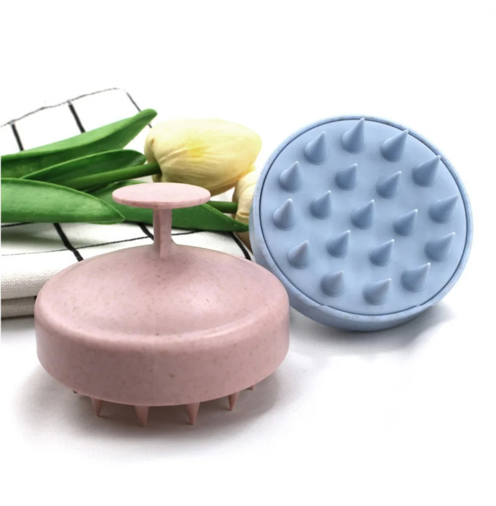 Silicone Shampoo Brush Head Scalp Massage Comb