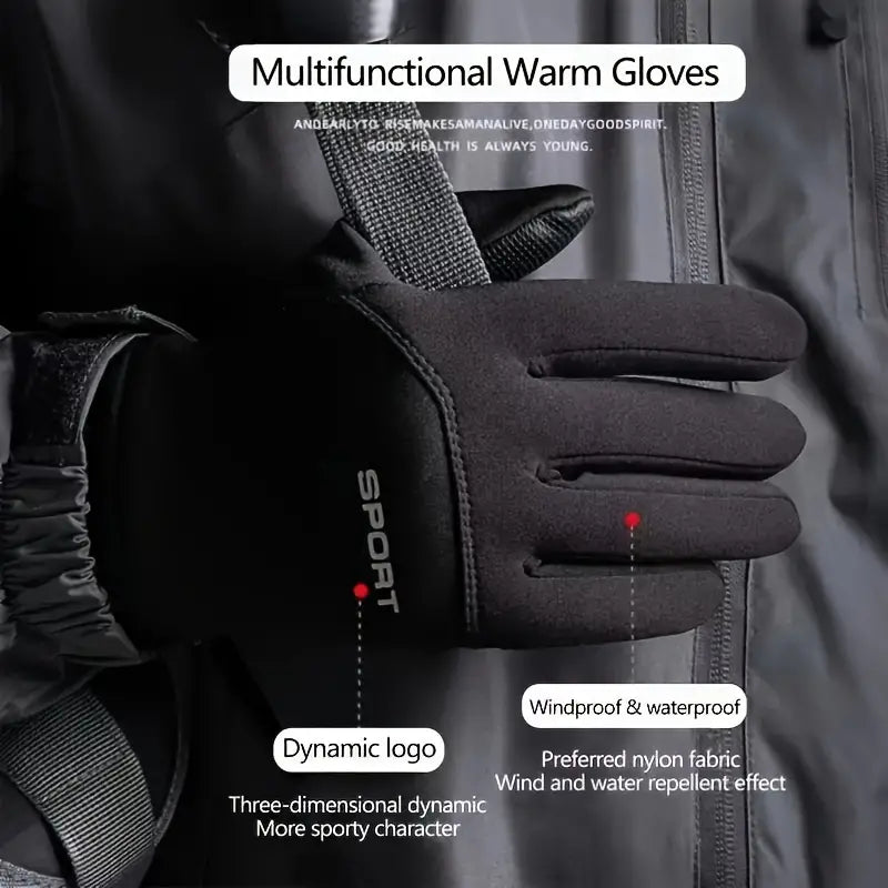 Winter Outdoor Insulated Gloves For Sports, Cycling and Skiing